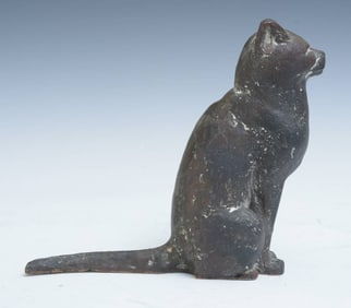 German Bronze Seated Cat, possibly Fritz Koelle