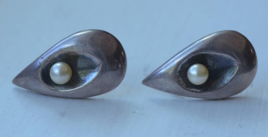 Antonio Pineda Taxco Sterling Silver Earrings