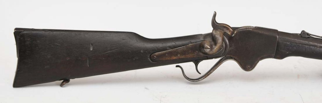 Spencer Carbine: with 18" barrel serial number 6481 circa 1865 estimate 600/900 Buyer is responsible for arranging 3rd party shipping.