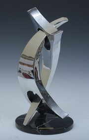 William Meyerowitz (1887 - 1981) Chrome Sculpture