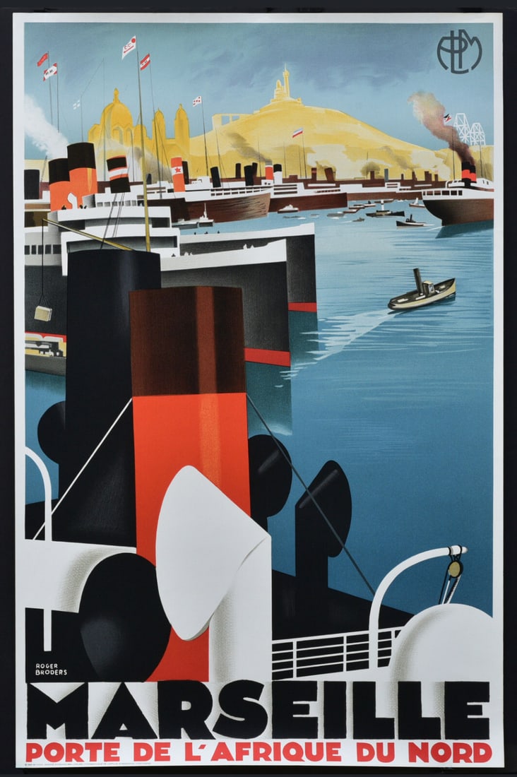 ROGER BORDERS (French, 1883-1953), Marseille Poster, CIWLT 1989 (1 of 2)