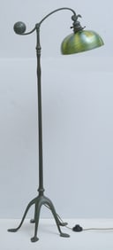 Tiffany Studios Counter Balance  Adjustable Floor Lamp