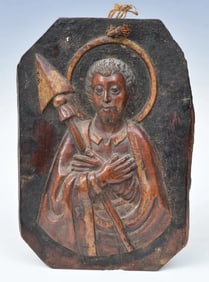 Early Carved Icon of St. Thaddeus
