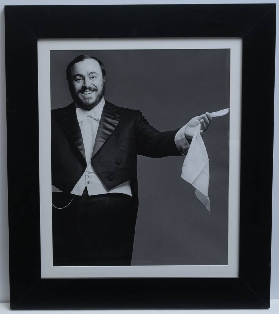 LARGE Francesco Scavullo original photograph - LUCIANO PAVAROTTI (1 of 5)