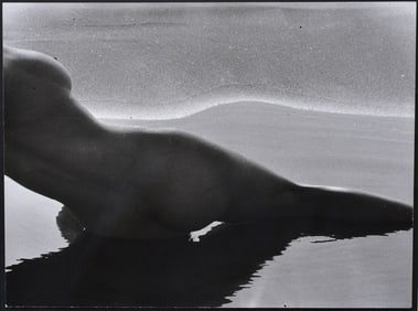 Lucien Clergue, Nude on a Beach, 1970