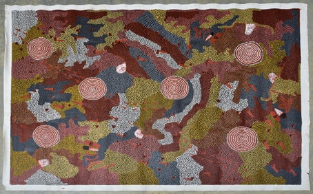 Australian Native Aboriginal Painting,  Peggy Brown Napangardi (b.1955)