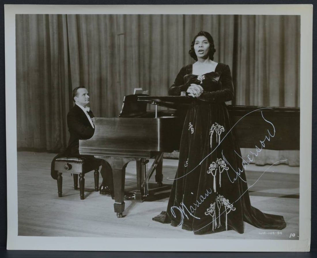 Marian Anderson Autographed 8"x10" Photograph (1 of 5)
