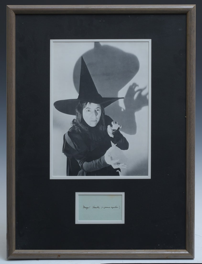 Wizard of Oz, Margaret Hamilton Autograph with Photo