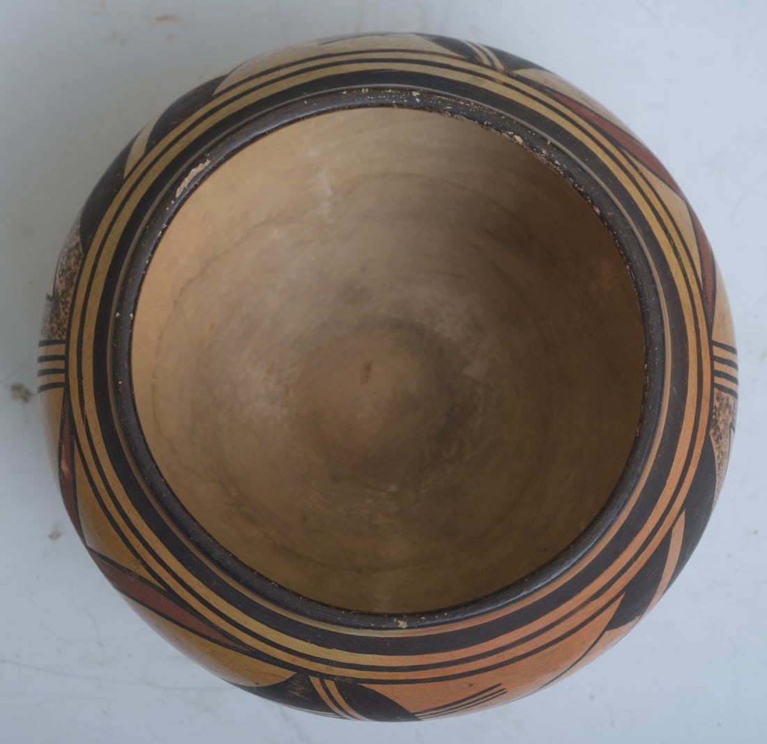 Acoma Polychromed Pot, 7 1/2" diameter - 5