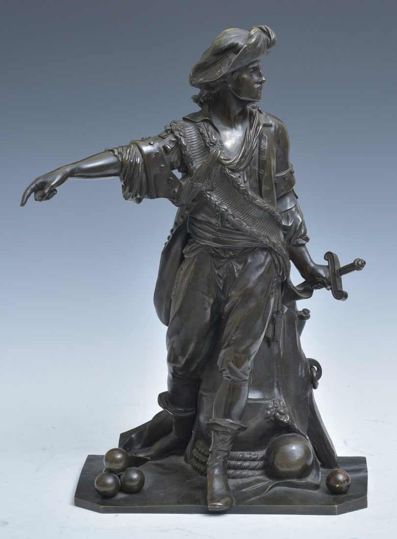 French School Bronze, "Red Beard" the Pirate (1 of 8)