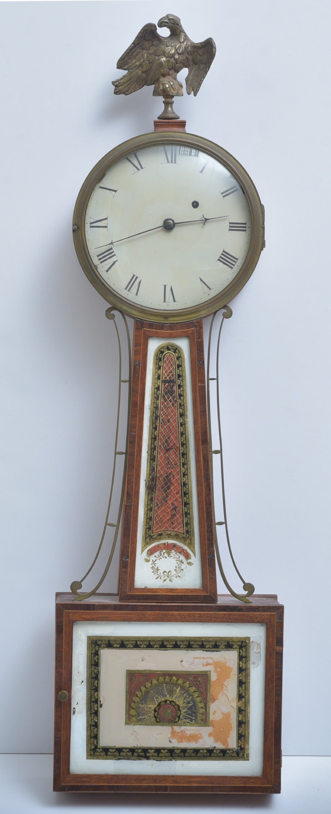 Federal Banjo Clock attributed to Simon Willard, 1802 Patent (1 of 12)