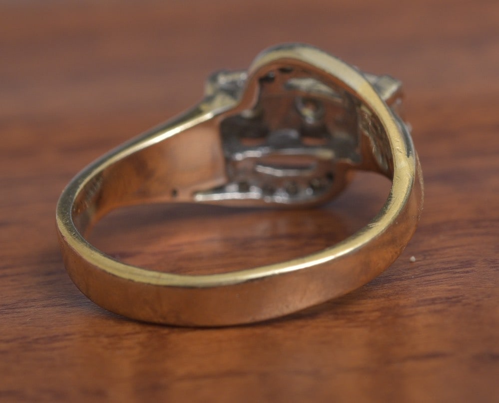 14k Gold Diamond Ring - 2