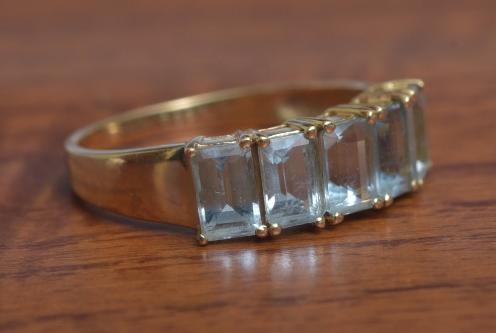 14k Gold Aquamarine Ring (1 of 2)