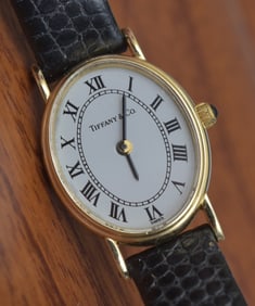 14k Gold Ladies Wrist Watch Retailed by Tiffany & Co