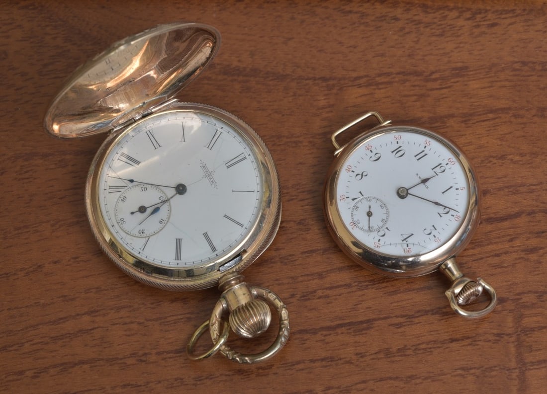 Two Gold Filled Pocket Watches- Elgin and S.W. Tasch (1 of 4)