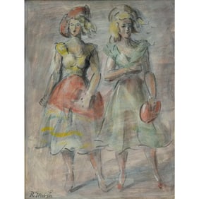 Reginald Marsh (1898-1954), Two Girls