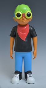 Hebru Brantley / Mindstyle Flyboy 18 Inch Black Tee Vinyl Figure with BOX