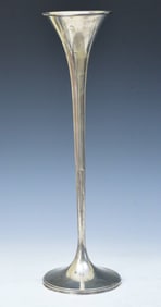 HUGE Bailey, Banks & Biddle Sterling Silver Trumpet Vase, 22 3/4" high