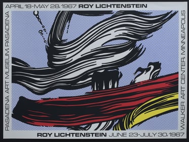 Roy Lichtenstein Exhibition Poster, Walker Art Center, Minneapolis, 1967
