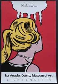 Roy Lichtenstein Exhibition Poster, LACMA "Cold Shoulder", 1987