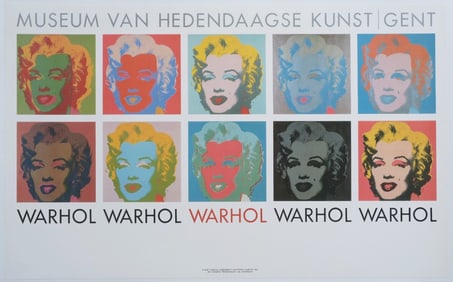 Andy Warhol Exhibition Poster, M. Van Hedendaagse, Amsterdam Kunst