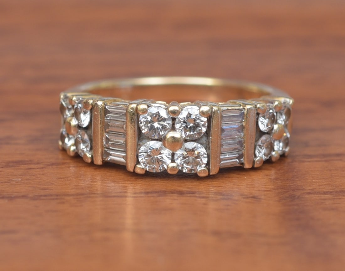 14k Gold Diamond Ring - 2