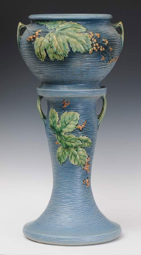 Roseville Jardiniere and Pedestal