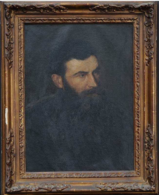 Czech School: Portrait of A Bearded Man 22" x 16" oil on canvas unsigned estimate 200/300 Shipping available within the Continental USA (excludes insurance) $60. International shippers are responsible for arranging