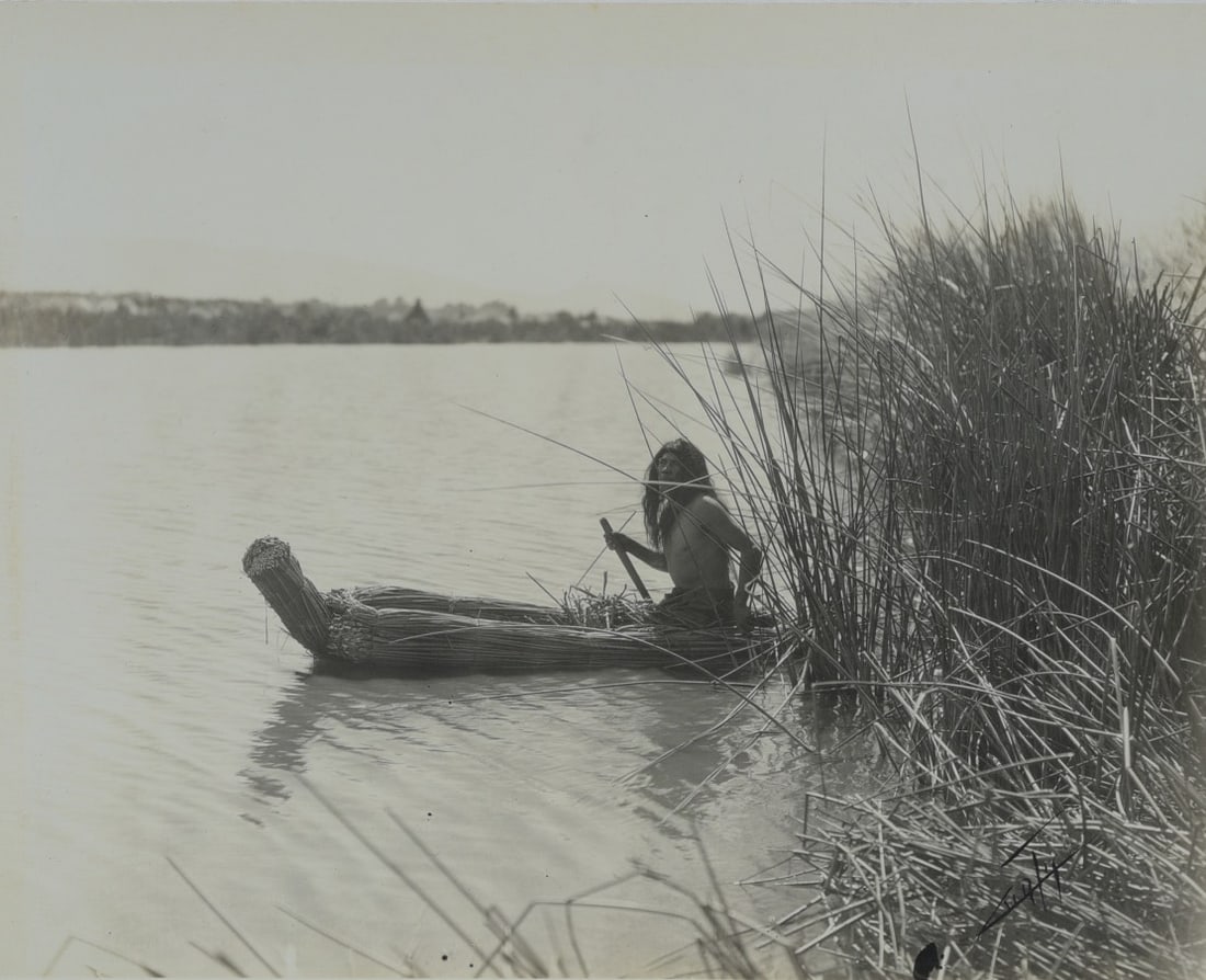 Edward Curtis Photograph, "The Hunter, Upper Lake Pomo" (1 of 5)