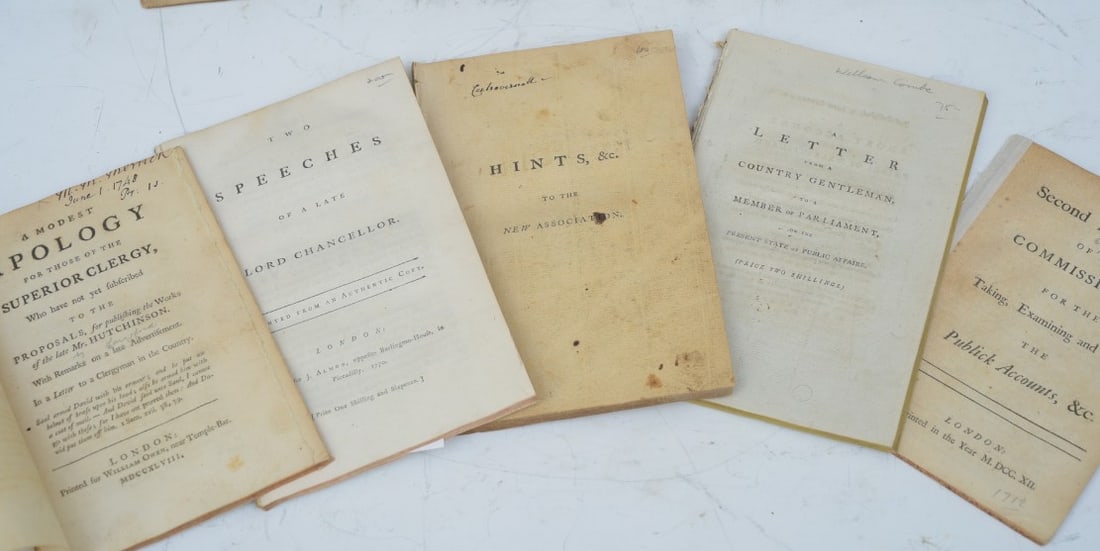 Eight disbound items from the 18th century (1 of 2)