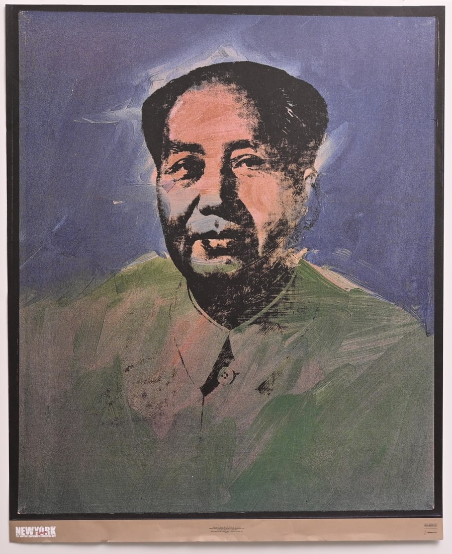 ANDY WARHOL, Chairman Mao, exhibition poster, Whitney Museum (1 of 5)
