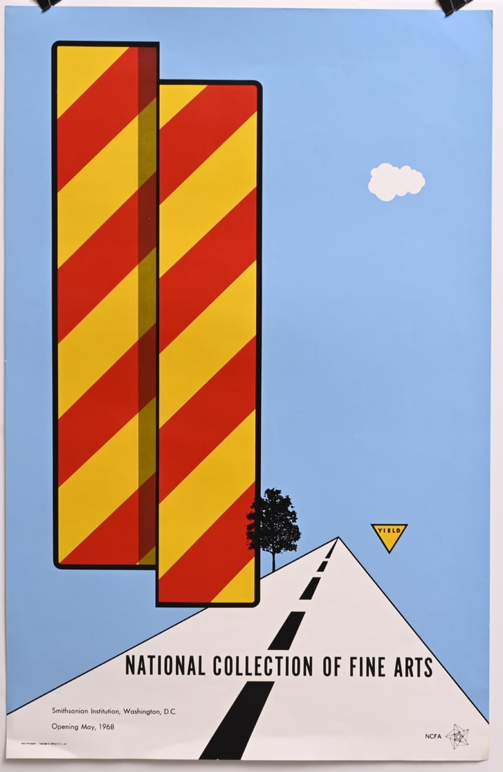 ALLAN D'ARCANGELO exhibition poster, Smithsonian Institute, 1968: ALLAN D'ARCANGELO exhibition poster, Smithsonian Institute, 1968 Washington DC(p51) 45"x29 1/2" unframed ships in a hardened tube IN HOUSE SHIPPING W/I continental USA $25 DURING CHECKOUT CHOOSE "ARRA