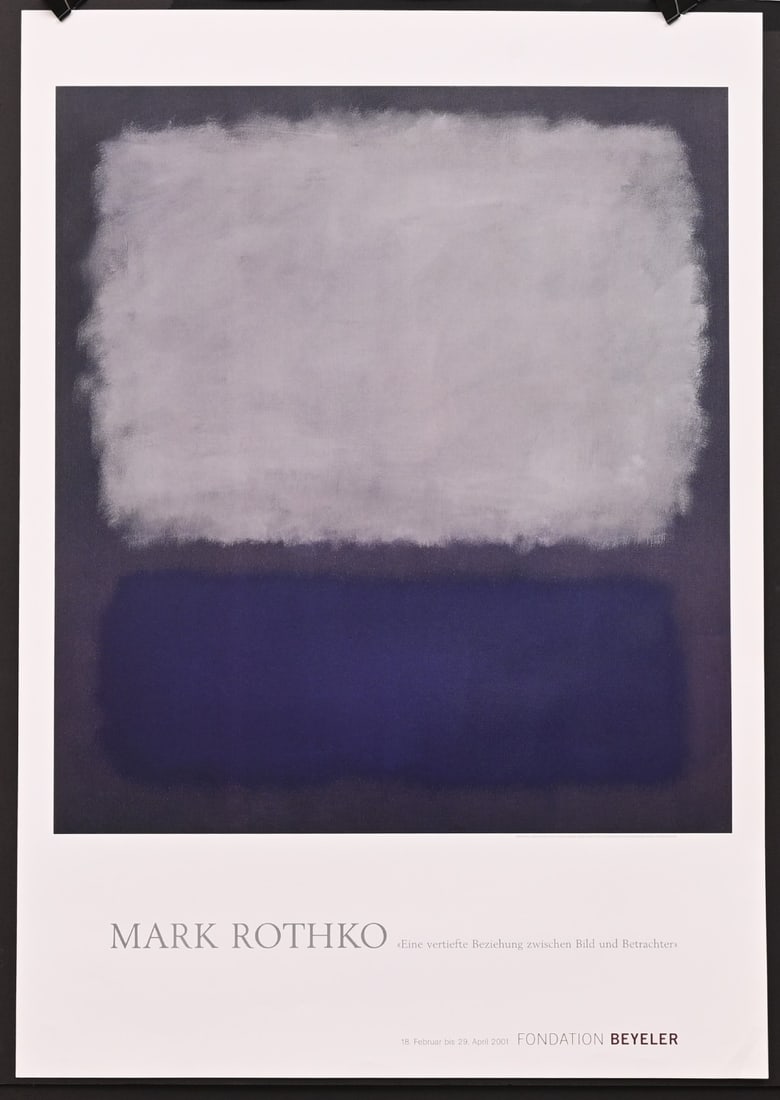 MARK ROTHKO, exhibition poster, Foundation Beyler, 2001 (1 of 2)