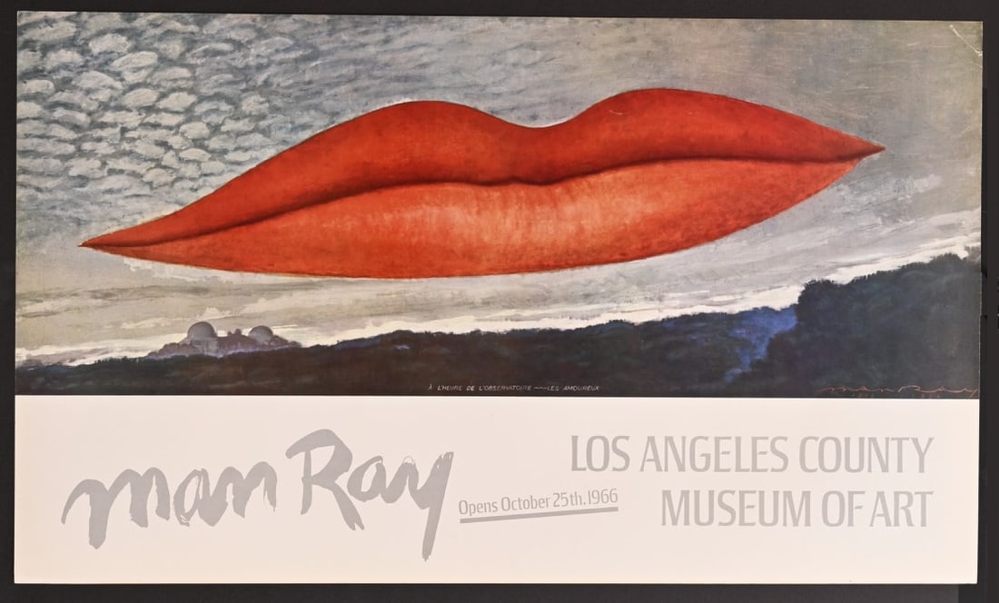 MAN RAY, Lips, exhibition poster, Los Angeles Museum of Art, 1966 (1 of 6)