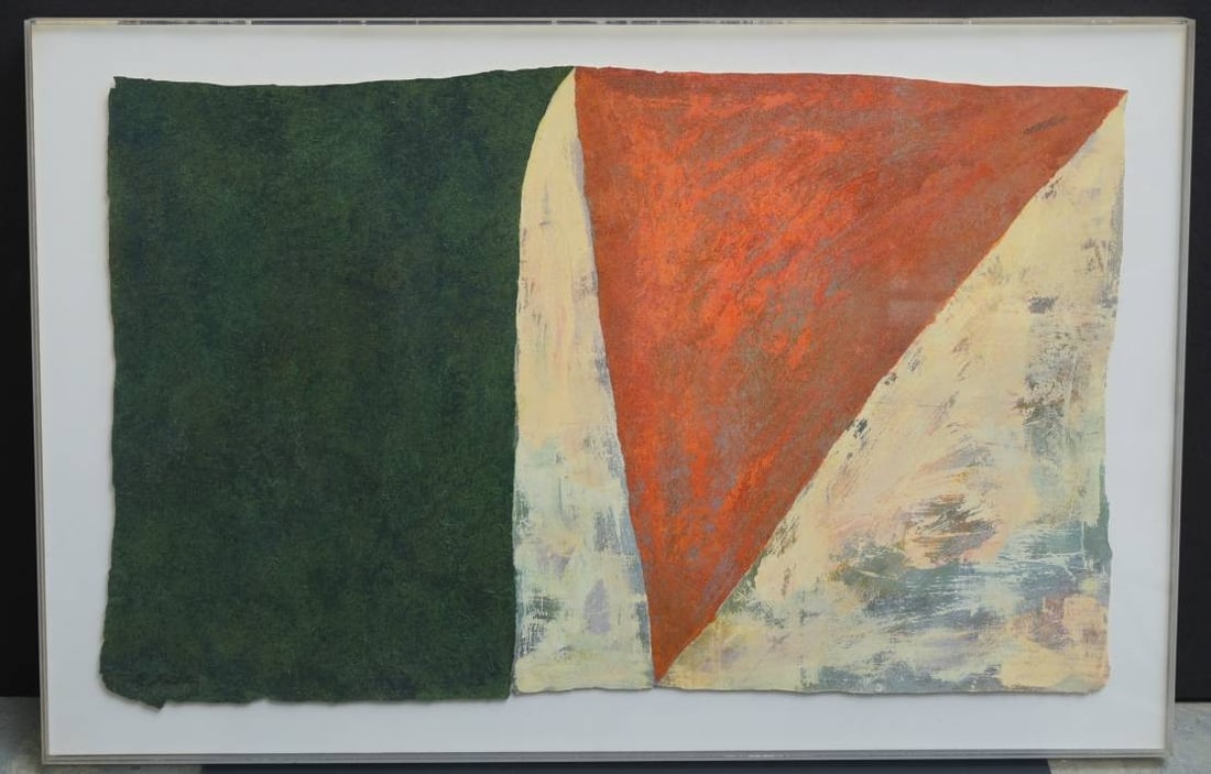 Albert E. Smith (Born 1929) original gouache, abstract (1 of 2)
