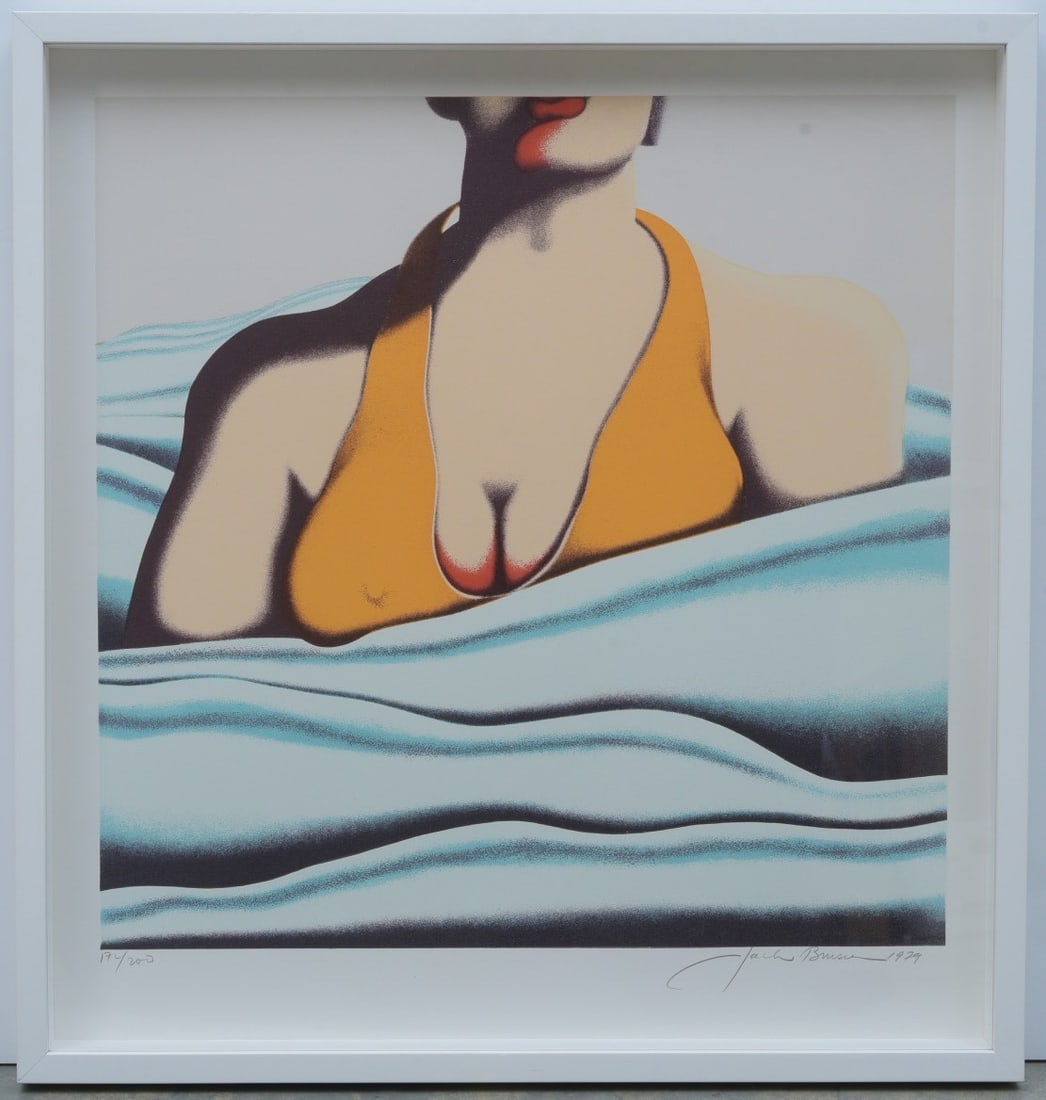 Jack Brusca (American, 1939-1993), The Beach, 1979, screenprint (1 of 2)