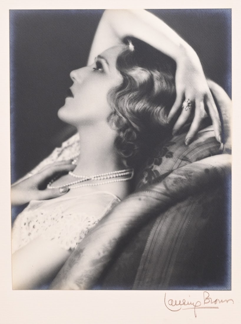 LANSING BROWN (1900-1962), profile portrait of Mary Pickford (1 of 2)