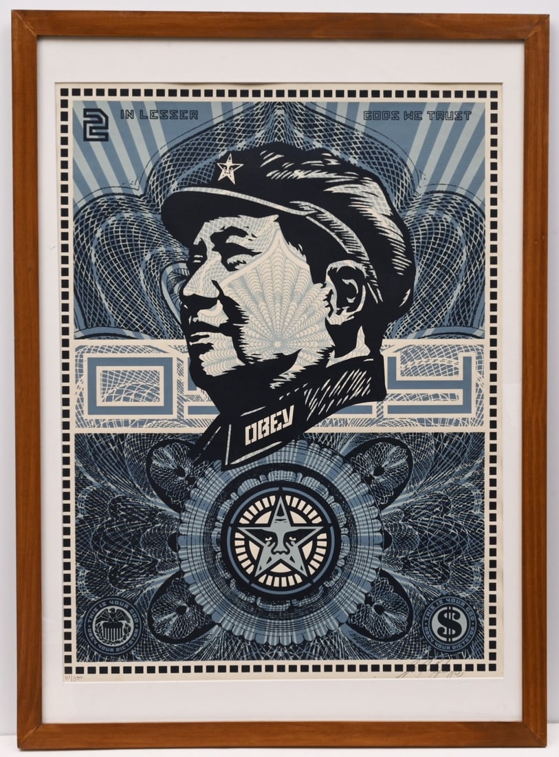 SHEPPARD FAIREY (born 1970) Lesser Gods Mao, 2003 (1 of 1)