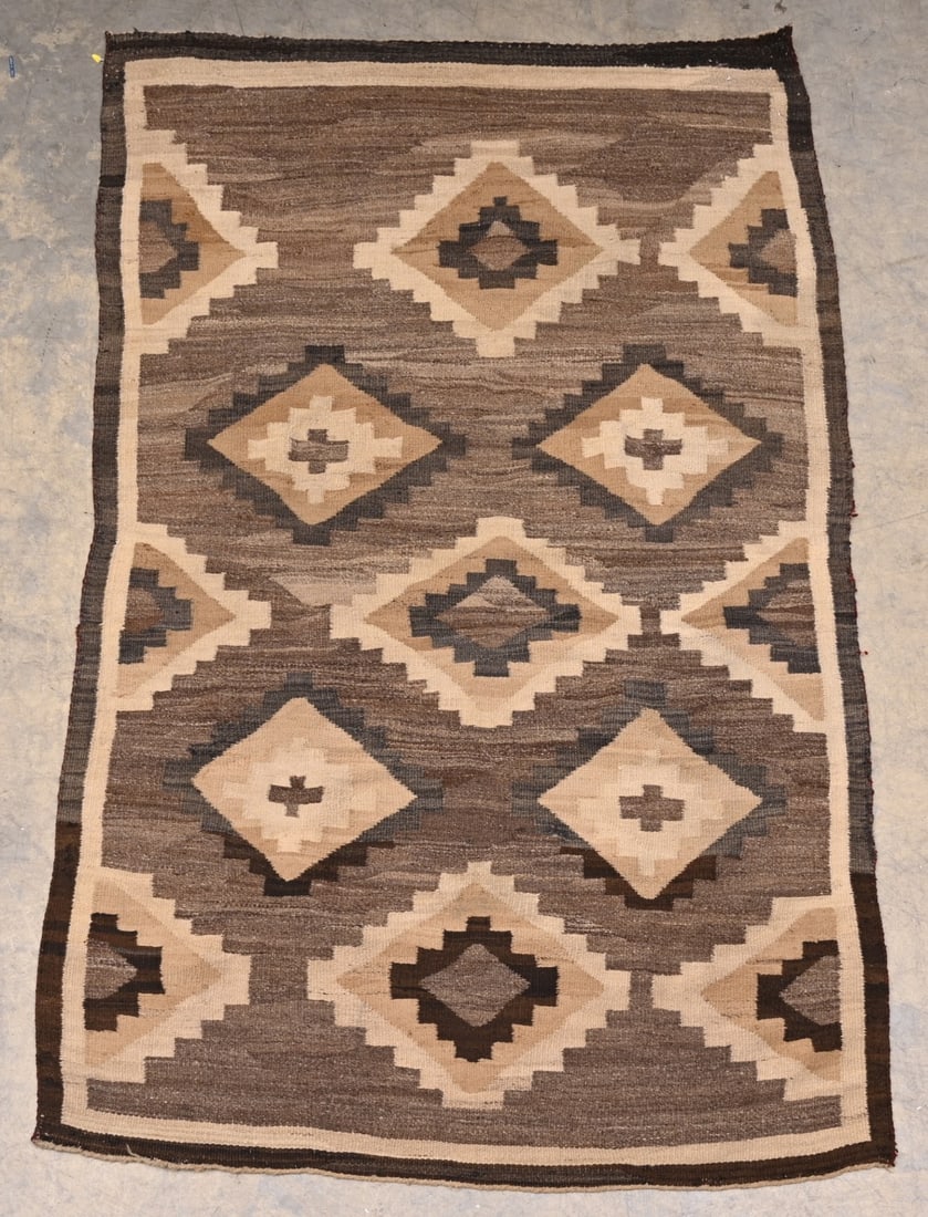 NAVAJO RUG, 43"x78" circa 1910 (1 of 5)