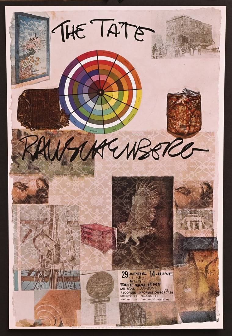 ROBERT RAUCHENBERG Exhibition Poster, The Tate, 1981 (1 of 3)