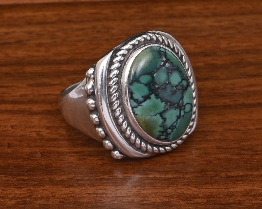 Native American Sterling Silver Turquoise Ring (1 of 3)