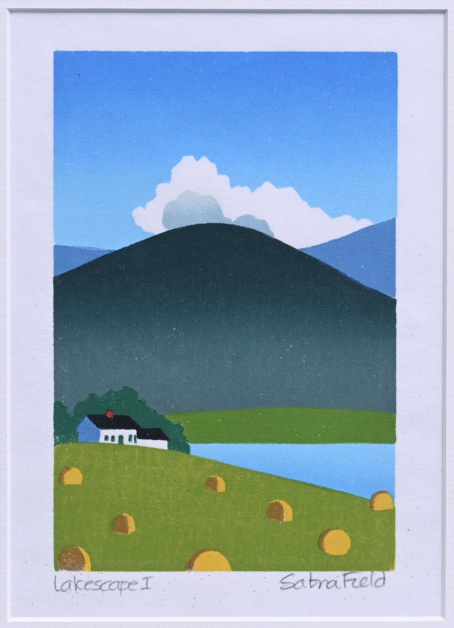 SABRA FIELD (born 1935), Woodblock Print, Landscape I (1 of 3)