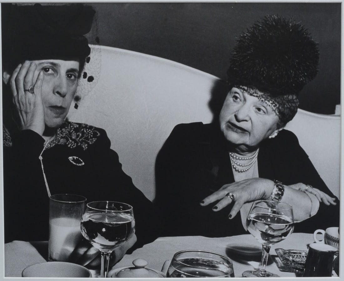 LISETTE MODEL, Photograph, "Fashion Show, Hotel Pierre": LISETTE MODEL, Photograph, "Fashion Show, Hotel Pierre" 14"x17", matted to 21"x23 1/2" with estate stamp verso circa 1983 IN HOUSE SHIPPING within the Continental USA $45. DURING CHECKOUT, CHOOSE "ARR