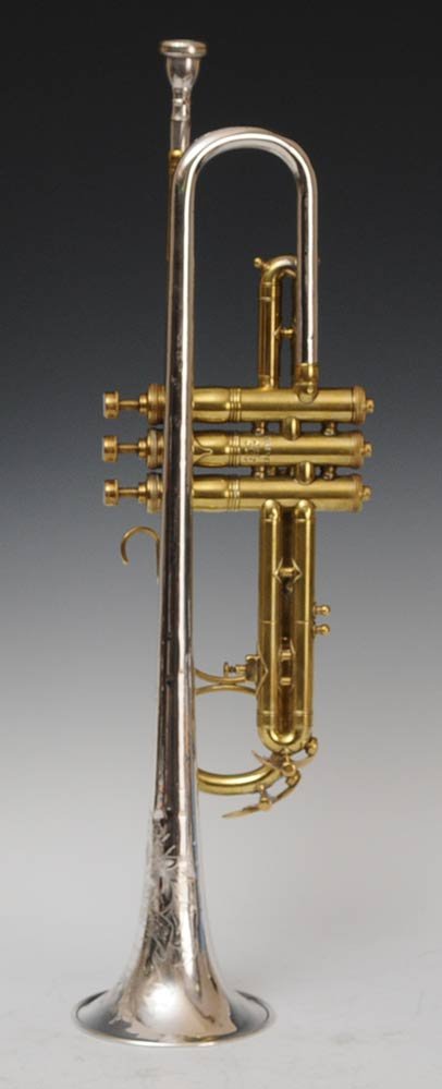 H.N. White King Liberty Silvertone Trumpet: circa 1931 with silver bell with case estimate 600900 Shipping available within the Continental USA (excludes insurance) $50. International shippers are responsible for arranging 3rd party shipping.