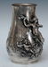 Silver Overlay Art Nouveau Vase