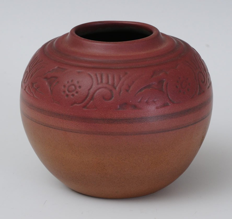 North Dakota School of Mines: Art Pottery Vase 5 1/4" high early 20th century estimate 250/350 Shipping available within the Continental USA (excludes insurance) $35. International buyers are responsible for arranging 3rd party sh