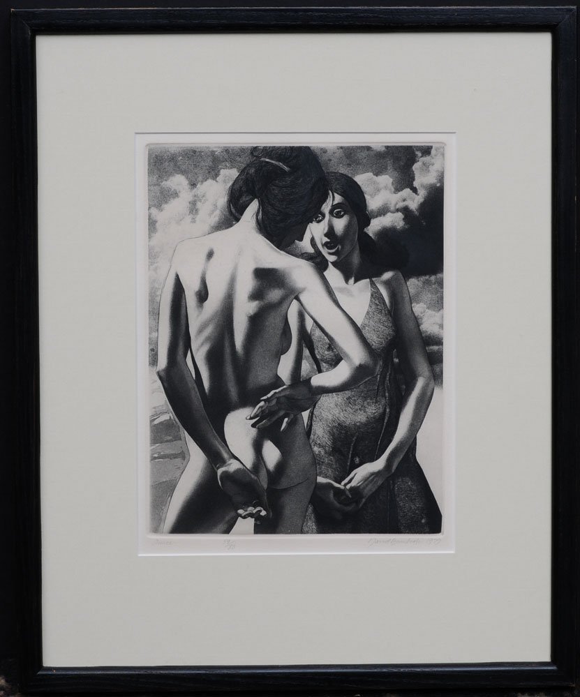 David Bumbeck: Amice 11 1/2" x 8 3/4" (plate) etching pencil signed and dated 1979 lower right from an edition of 80 estimate 200/300