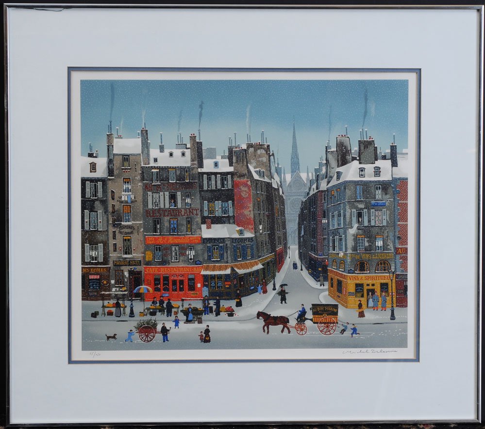 Michel Delacroix: The Four Seasons 19" x 23" lithographs (set of four) edition of 150 pencil signed lower right estimate 500/750