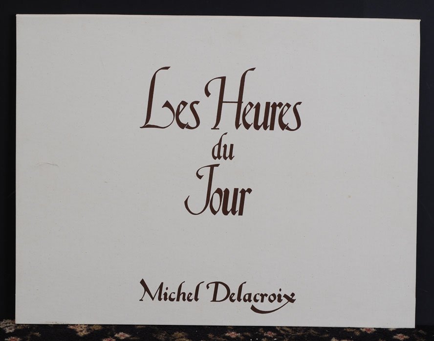 Michel Delacroix: Portfolio Les Heures Du Jour 19 3/8" x 23 1/2" lithographs (set of four) published by Lubin Graphics from an edition of 125 estimate 400/600