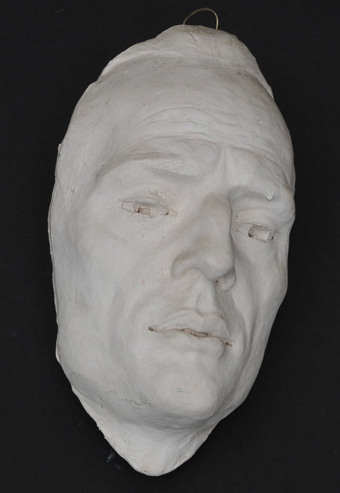 Plaster Mask of Lincoln Kirstein: 12 1/2" long Plaster Mask of Lincoln Kirstein